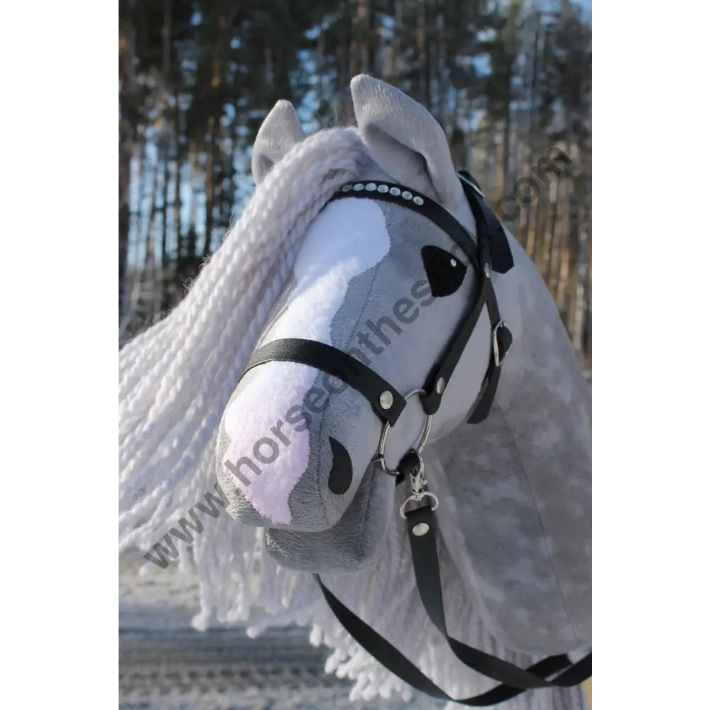 Hobbyhorse With Bridle A3 Blue Roan SNOW Hobbyhorses: bestsellers