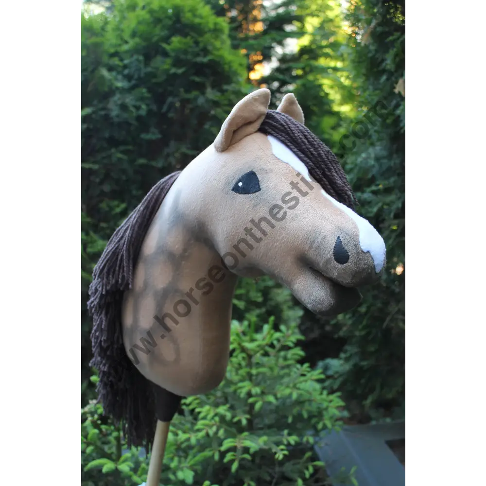 Hobbyhorse with bridle A3 Buckskin Dun SKY Hobbyhorses: affordable