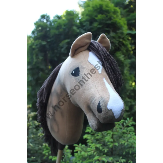 Hobbyhorse with bridle A3 Buckskin Dun SKY Hobbyhorses: affordable