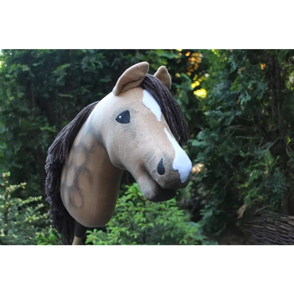 Hobbyhorse with bridle A3 Buckskin Dun SKY Hobbyhorses: affordable