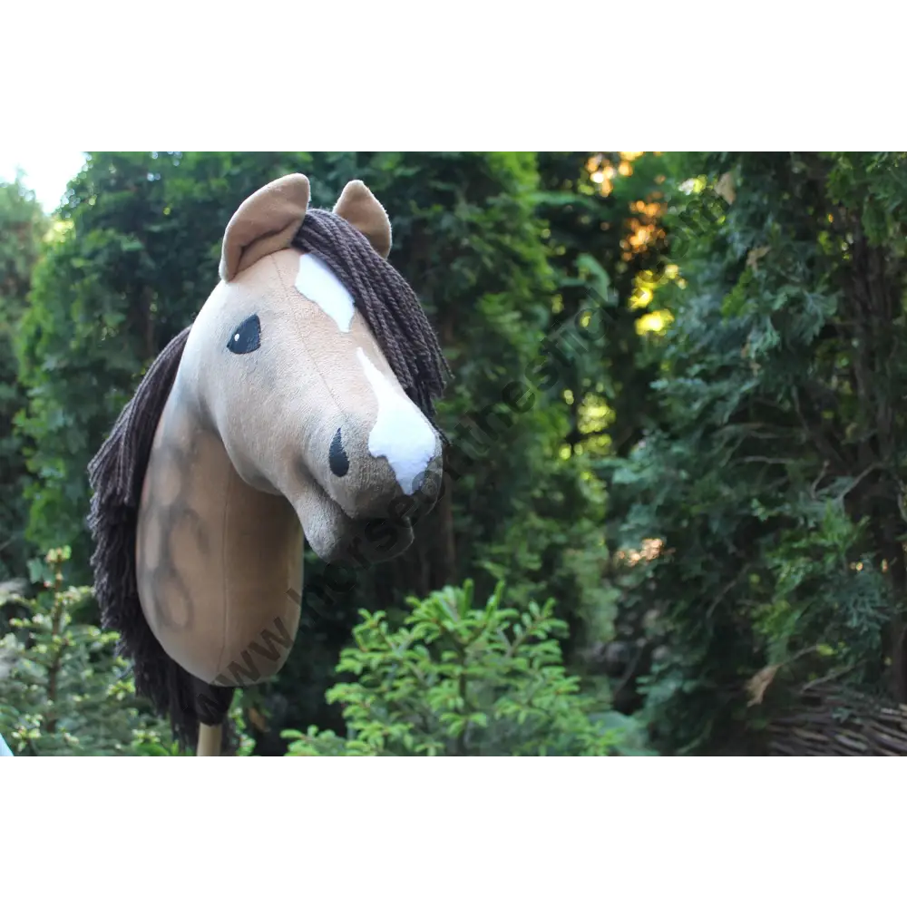Hobbyhorse with bridle A3 Buckskin Dun SKY Hobbyhorses: affordable