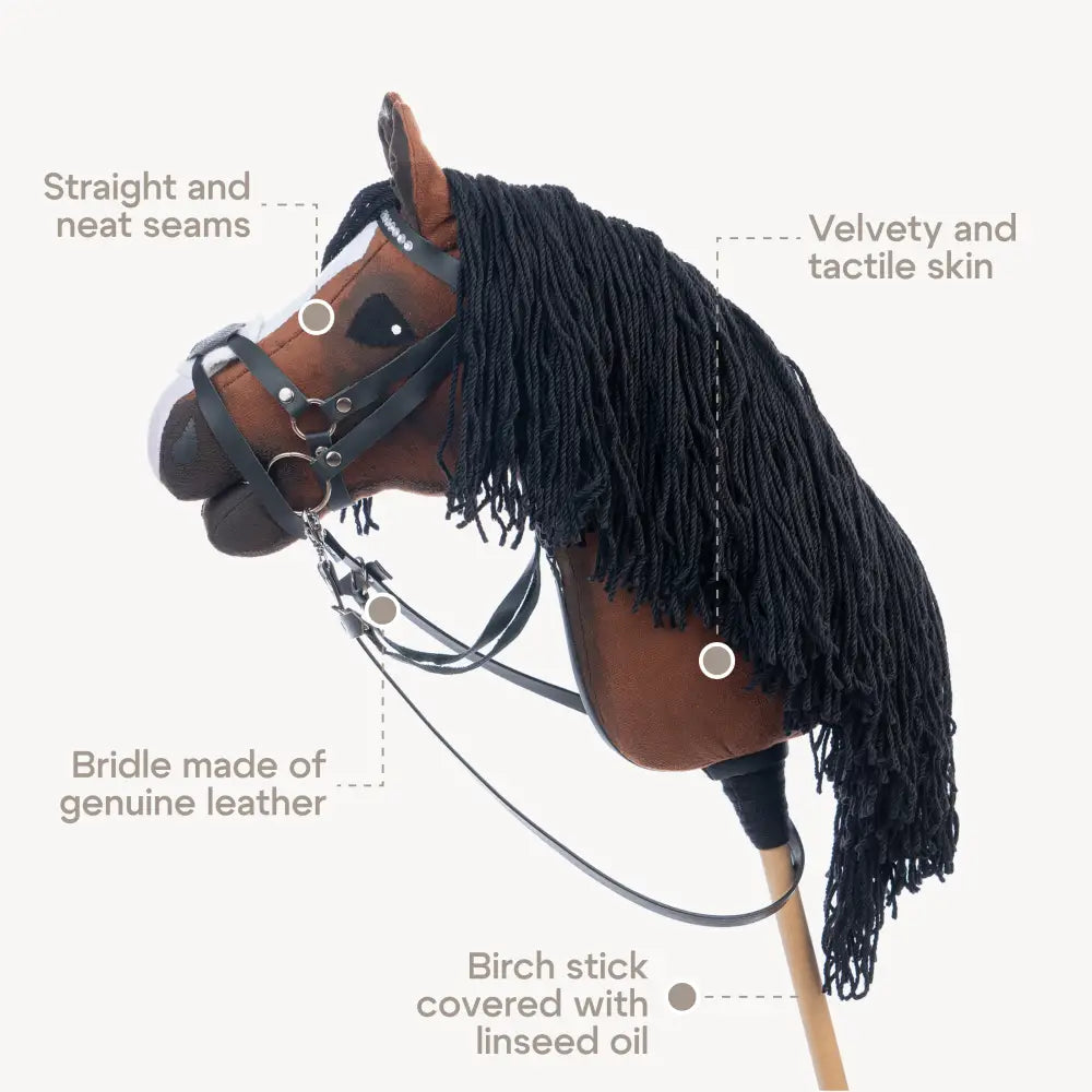 Hobbyhorse with bridle A3 Chestnut ENIGMA v. 3 Hobbyhorses: bestsellers
