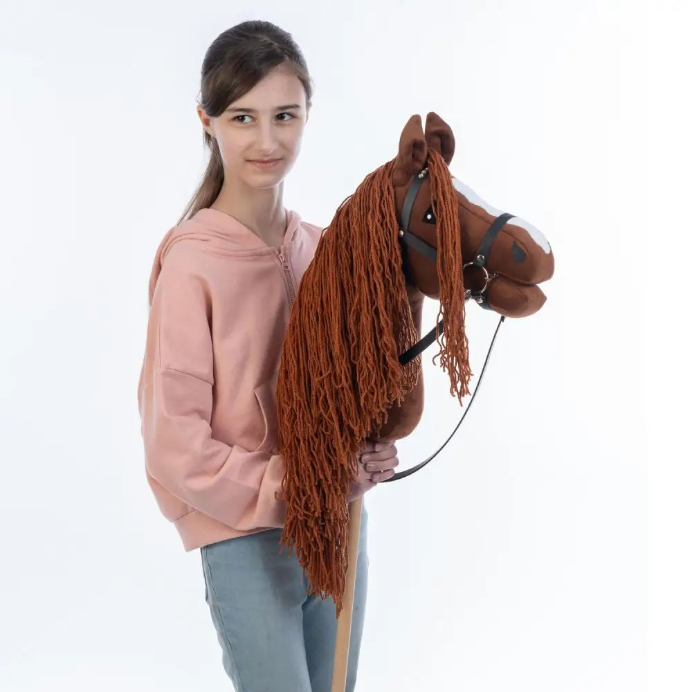 Hobbyhorse with bridle A3 Chestnut FIERY Hobbyhorses: main group
