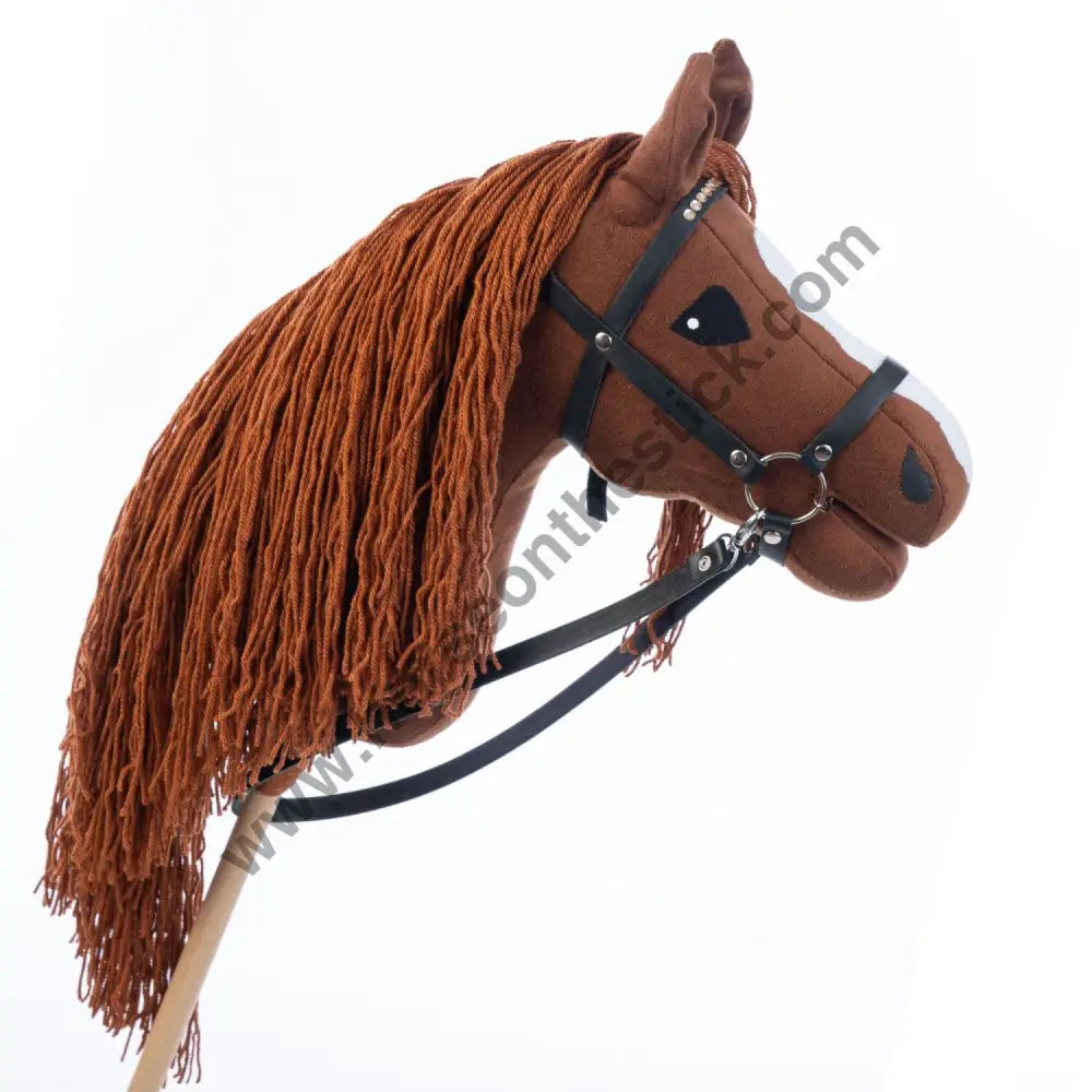 Hobbyhorse with bridle A3 Chestnut FIERY Hobbyhorses: main group