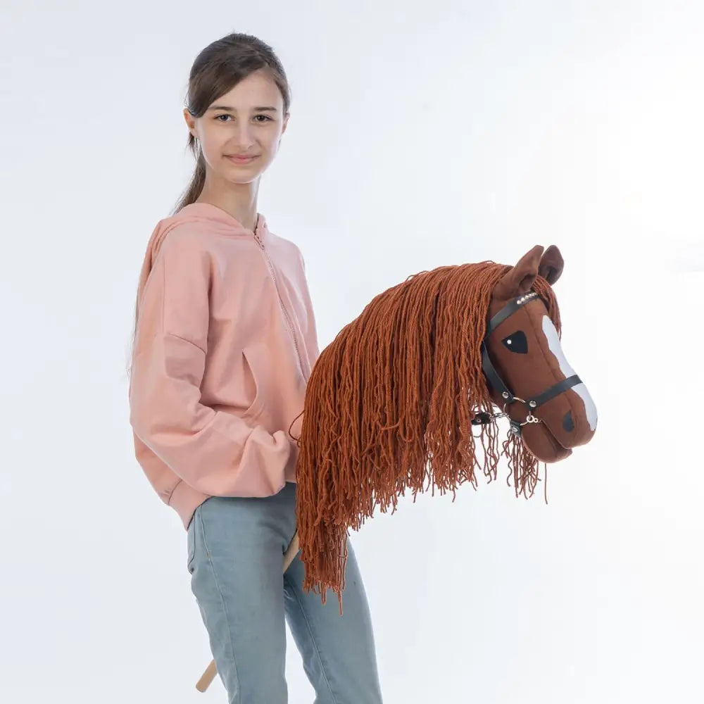Hobbyhorse with bridle A3 Chestnut FIERY Hobbyhorses: main group