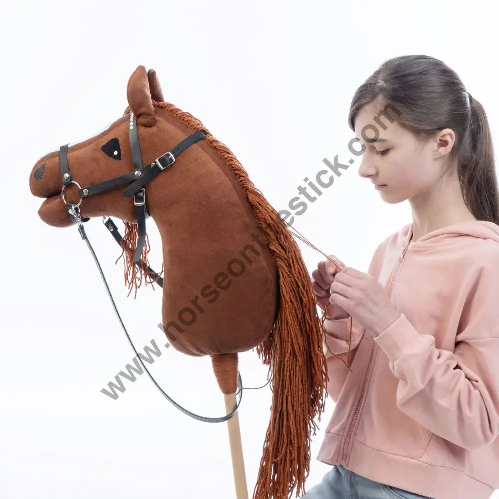 Hobbyhorse with bridle A3 Chestnut FIERY Hobbyhorses: main group
