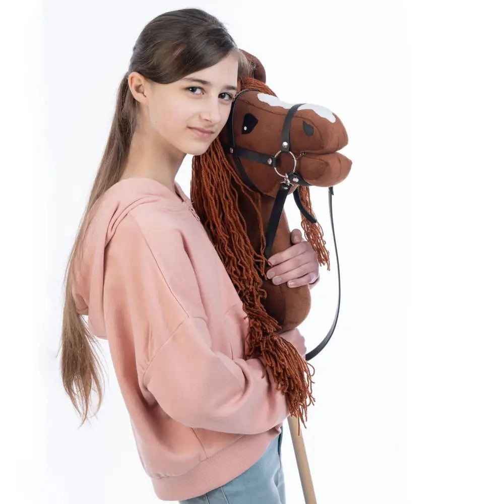 Hobbyhorse with bridle A3 Chestnut FIERY Hobbyhorses: main group