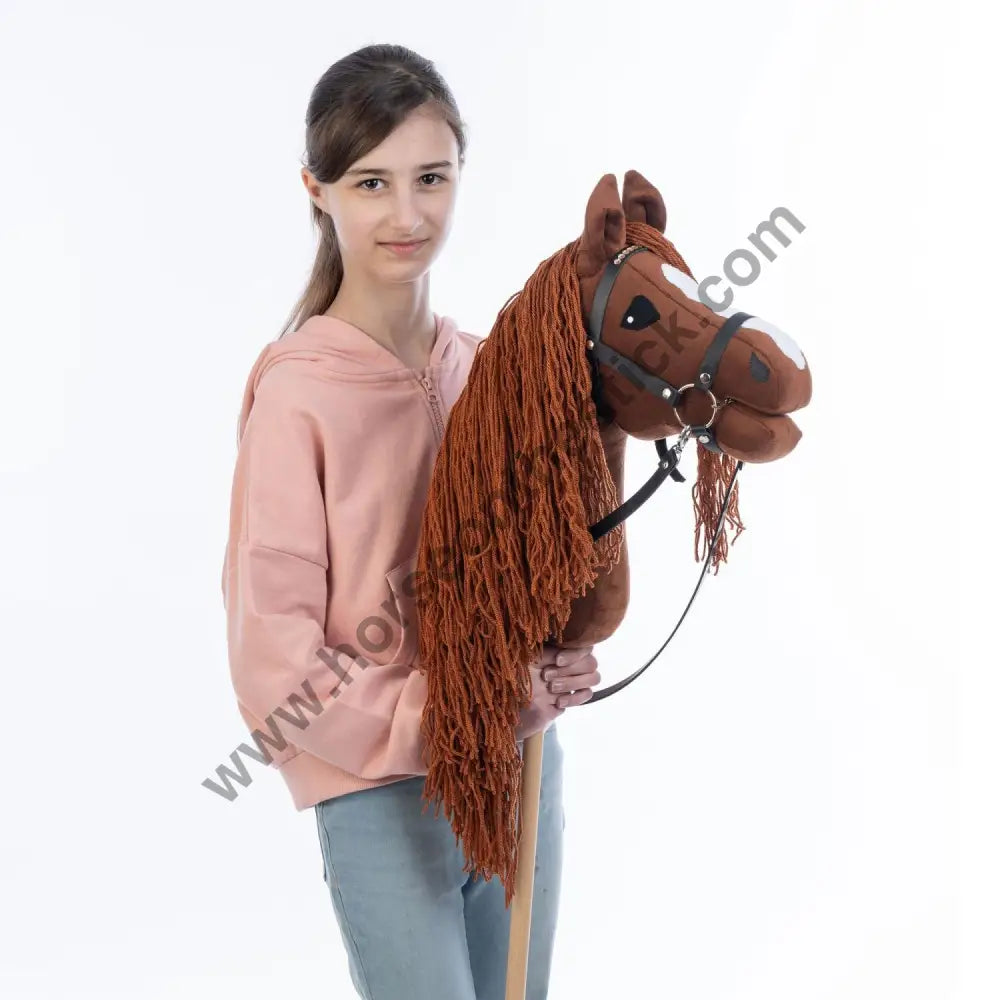 Hobbyhorse with bridle A3 Chestnut FIERY Hobbyhorses: main group