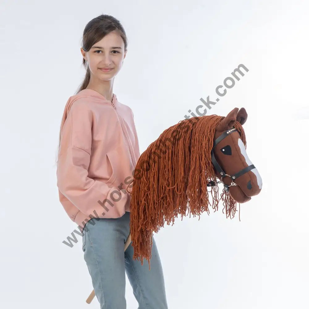 Hobbyhorse with bridle A3 Chestnut FIERY Hobbyhorses: main group