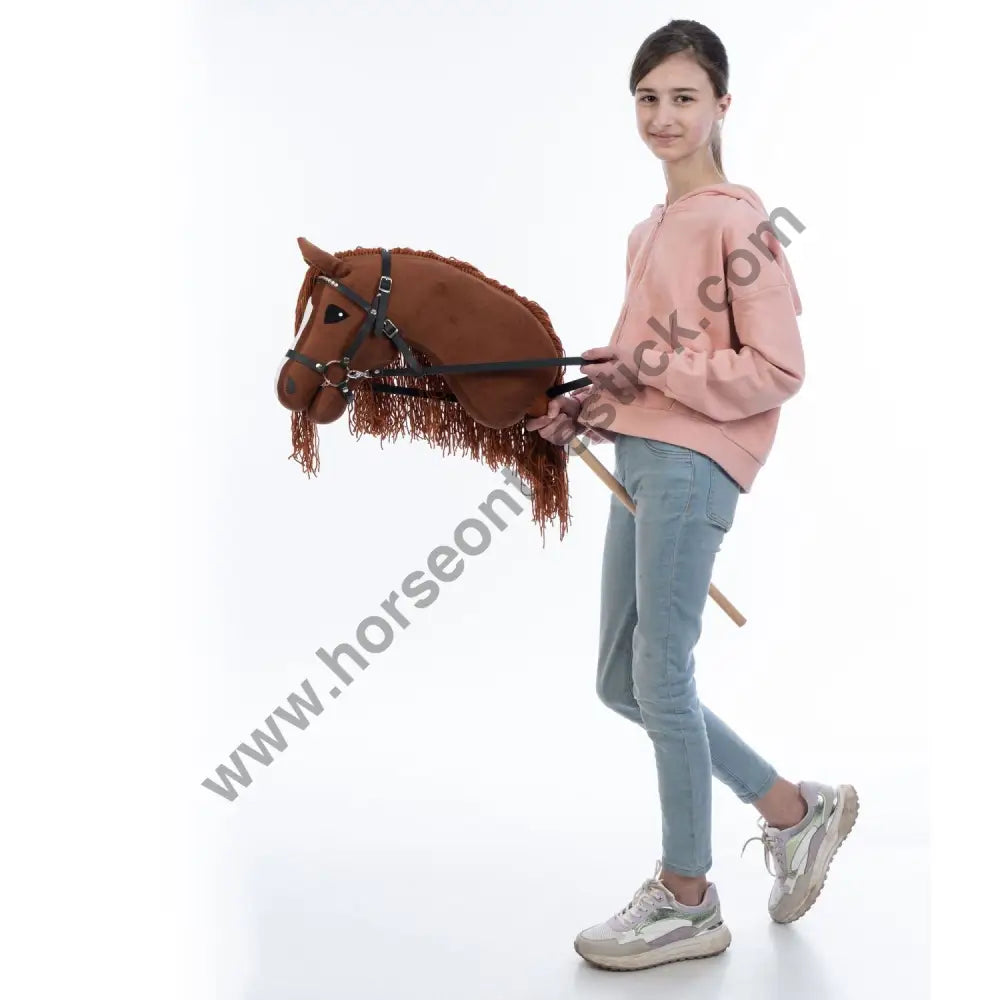 Hobbyhorse with bridle A3 Chestnut FIERY Hobbyhorses: main group