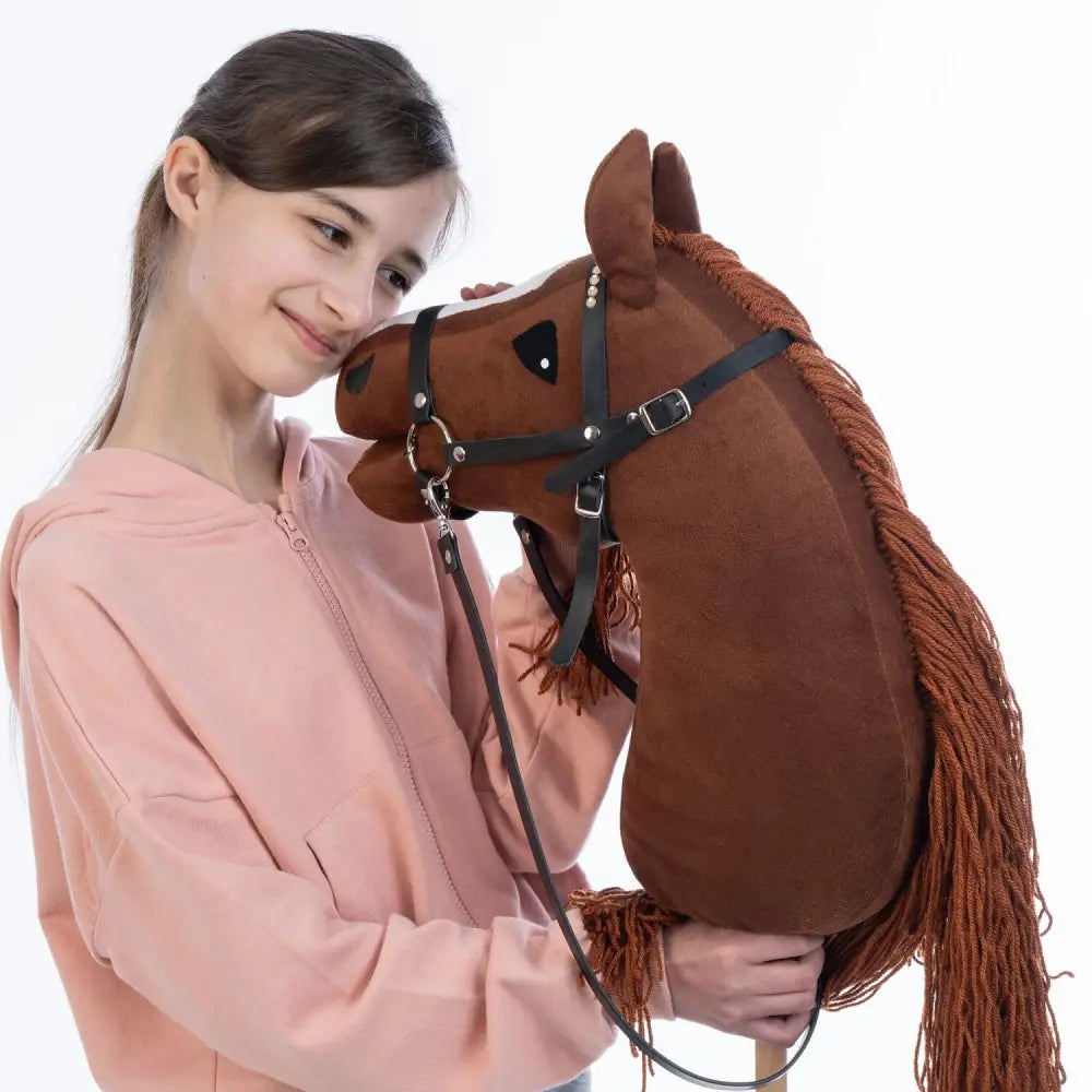 Hobbyhorse with bridle A3 Chestnut FIERY Hobbyhorses: main group