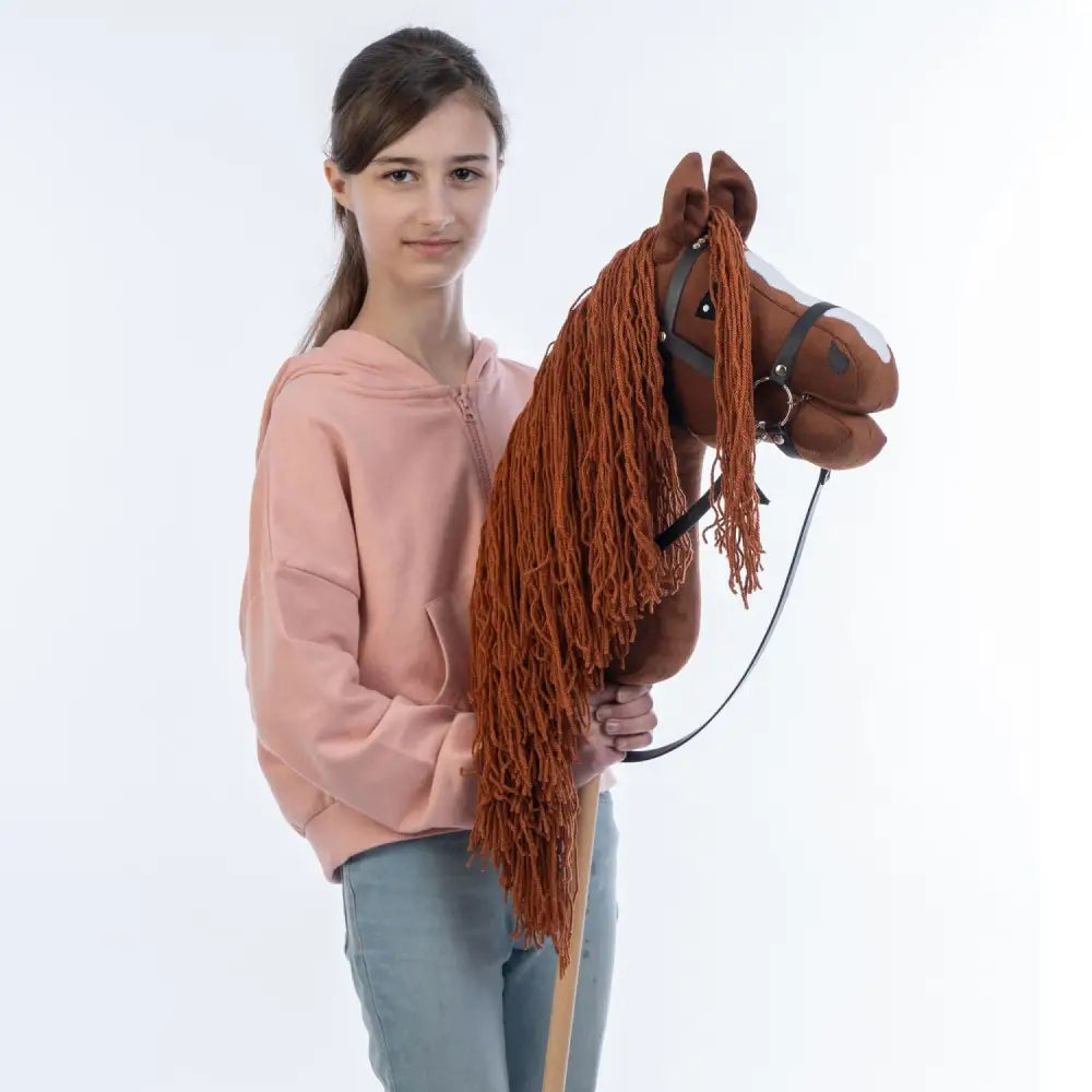 Hobbyhorse with bridle A3 Chestnut FIERY Hobbyhorses: main group