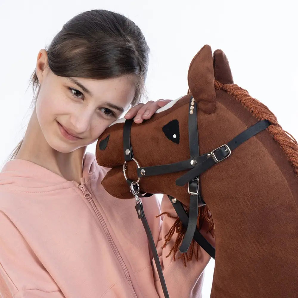 Hobbyhorse with bridle A3 Chestnut FIERY Hobbyhorses: main group