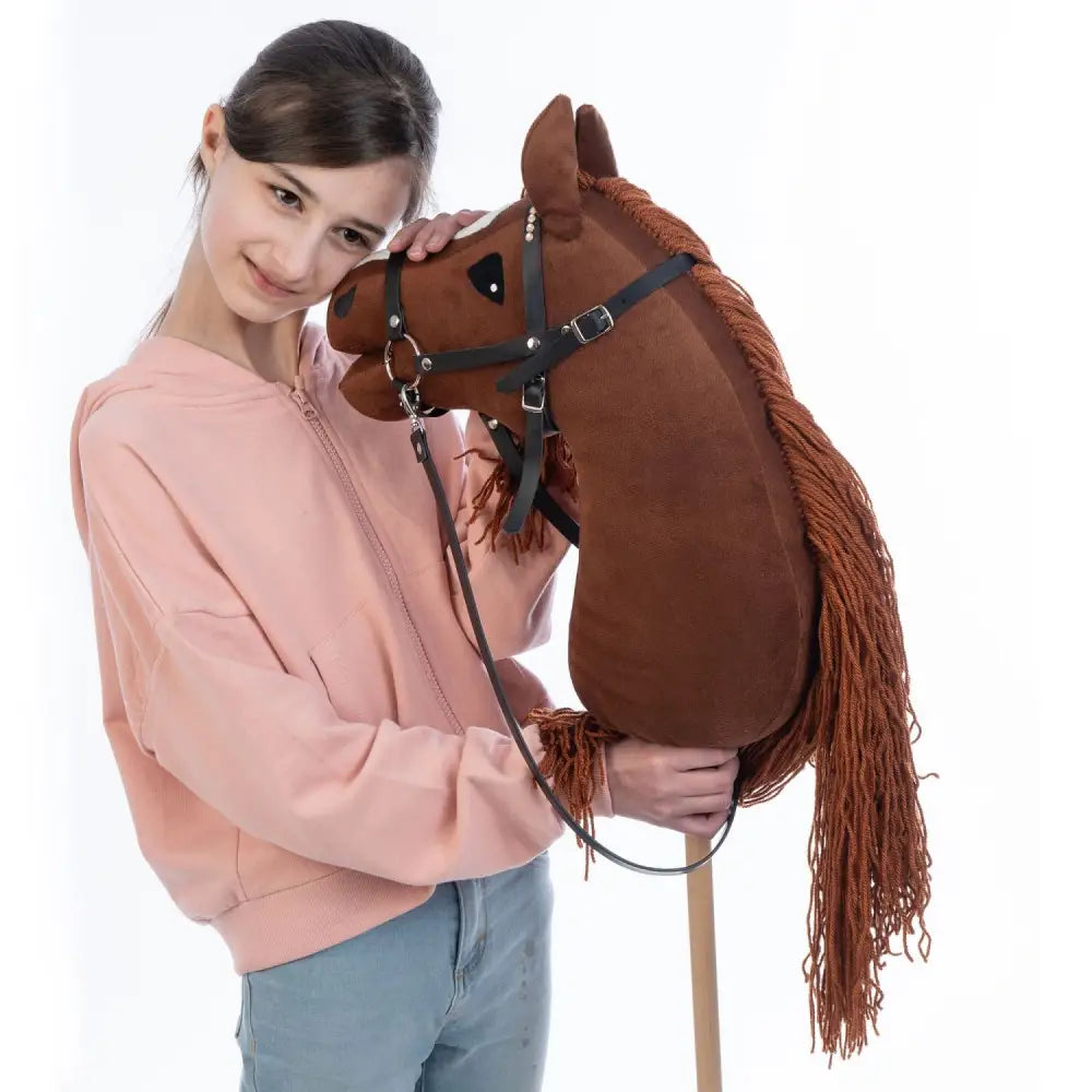 Hobbyhorse with bridle A3 Chestnut FIERY Hobbyhorses: main group