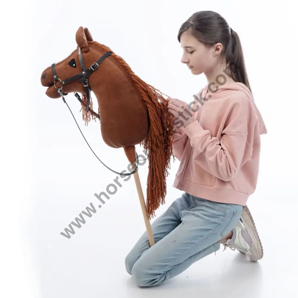 Hobbyhorse with bridle A3 Chestnut FIERY Hobbyhorses: main group