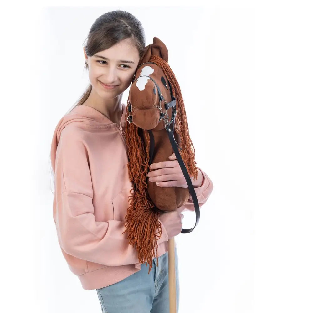 Hobbyhorse with bridle A3 Chestnut FIERY Hobbyhorses: main group