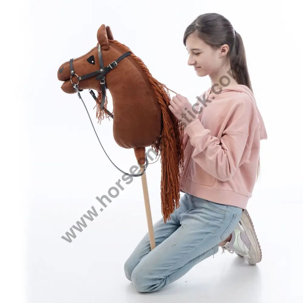 Hobbyhorse with bridle A3 Chestnut FIERY Hobbyhorses: main group