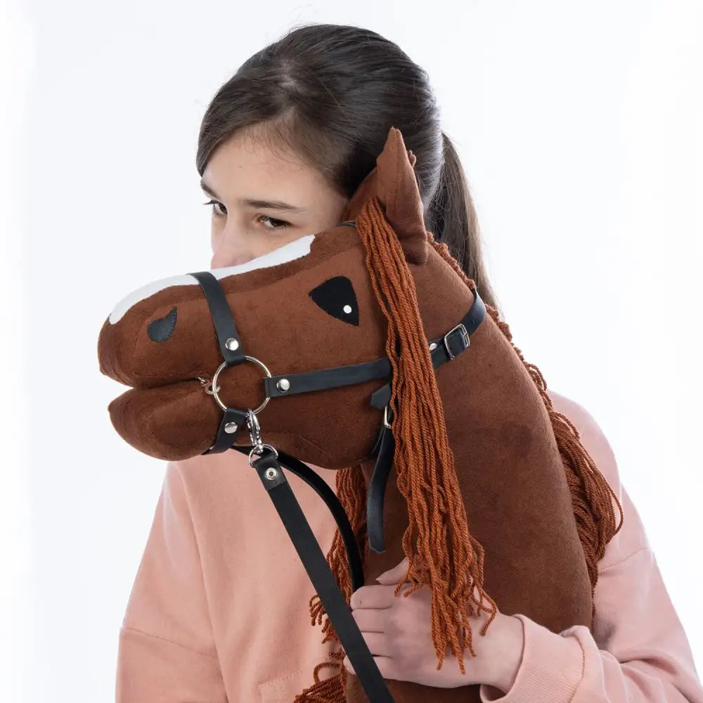 Hobbyhorse with bridle A3 Chestnut FIERY Hobbyhorses: main group
