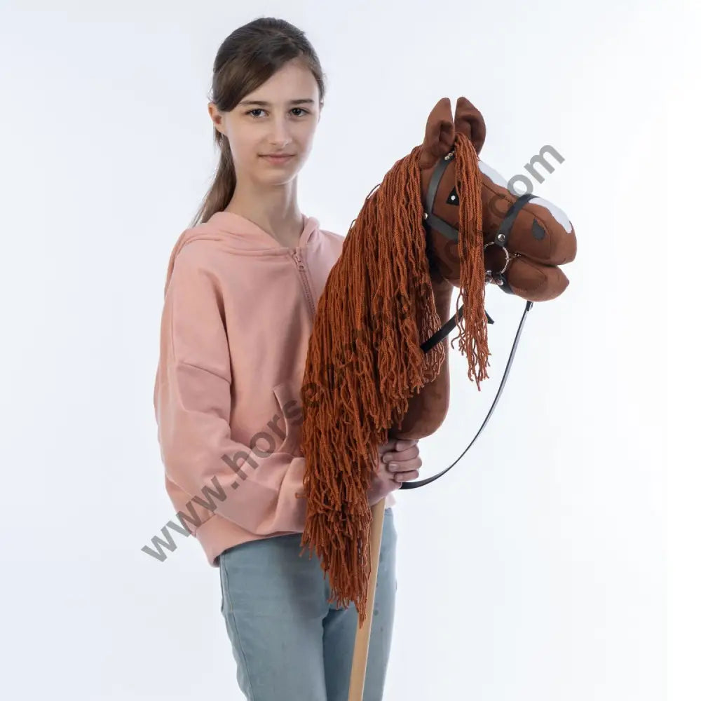 Hobbyhorse with bridle A3 Chestnut FIERY Hobbyhorses: main group