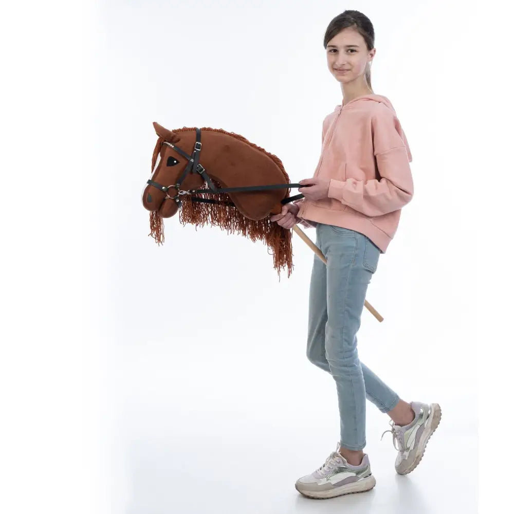 Hobbyhorse with bridle A3 Chestnut FIERY Hobbyhorses: main group