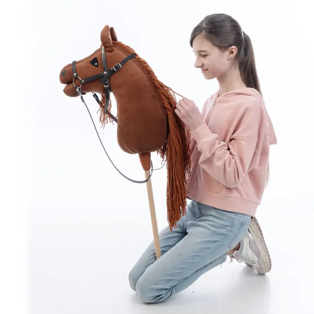 Hobbyhorse with bridle A3 Chestnut FIERY Hobbyhorses: main group