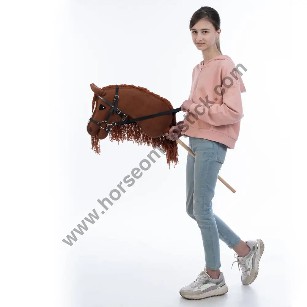 Hobbyhorse with bridle A3 Chestnut FIERY Hobbyhorses: main group