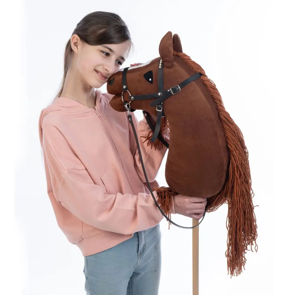 Hobbyhorse with bridle A3 Chestnut FIERY Hobbyhorses: main group