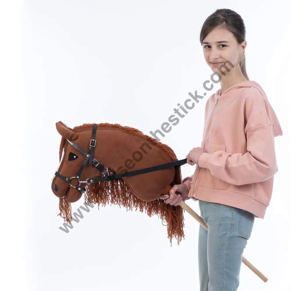 Hobbyhorse with bridle A3 Chestnut FIERY Hobbyhorses: main group