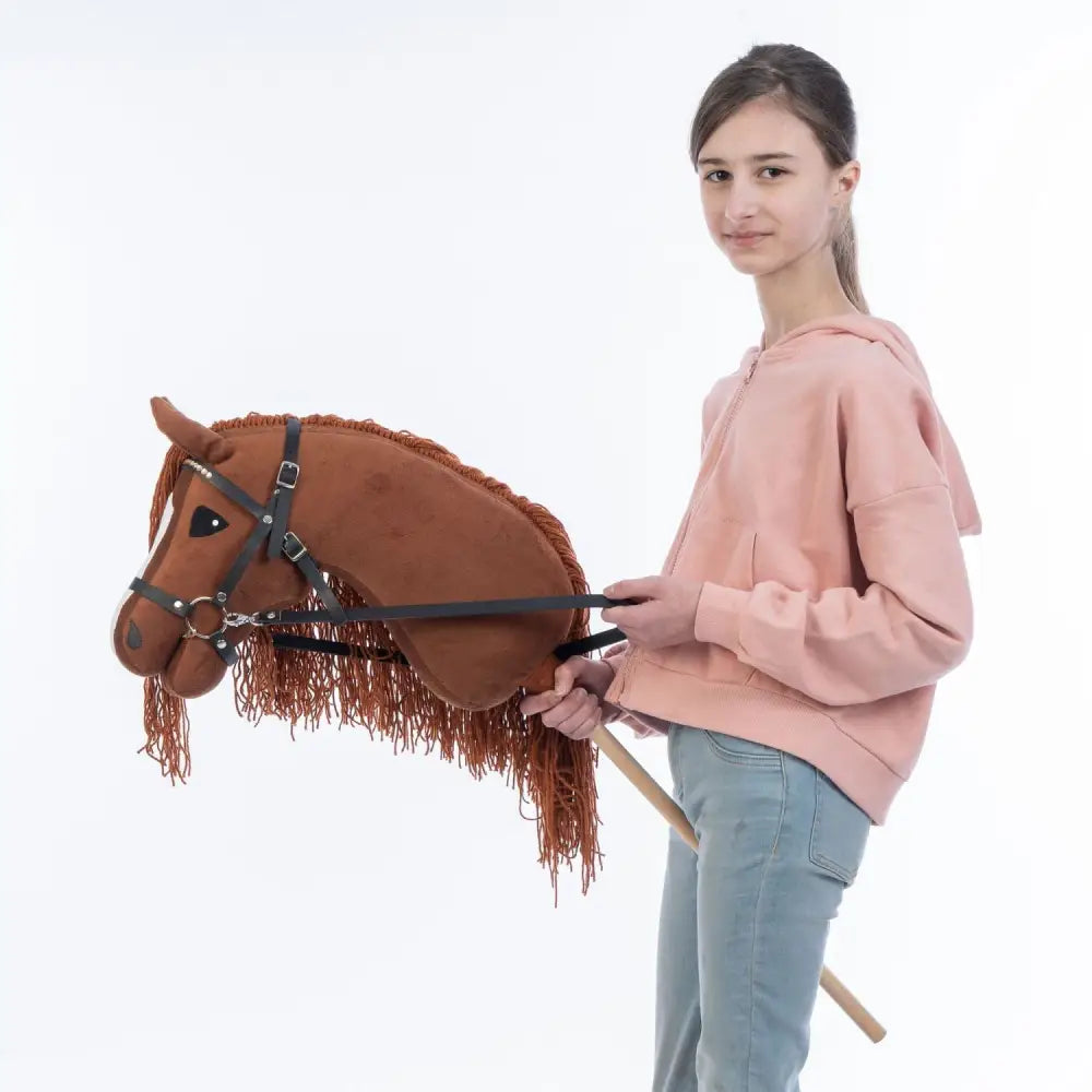 Hobbyhorse with bridle A3 Chestnut FIERY Hobbyhorses: main group