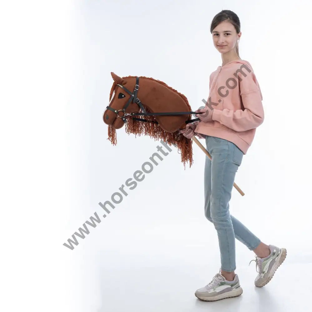 Hobbyhorse with bridle A3 Chestnut FIERY Hobbyhorses: main group