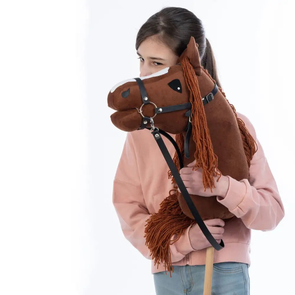 Hobbyhorse with bridle A3 Chestnut FIERY Hobbyhorses: main group