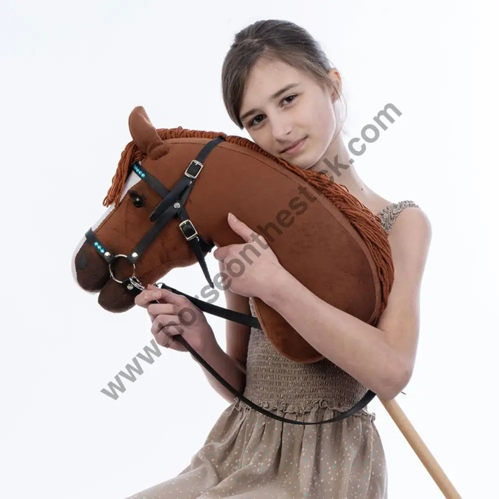 Hobbyhorse with bridle A3 Chestnut JOY Hobbyhorses: affordable