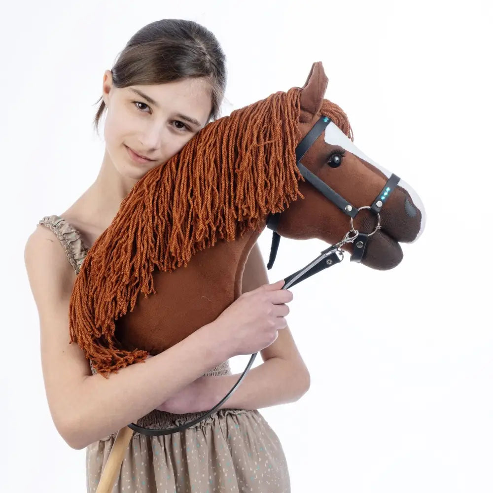 Hobbyhorse with bridle A3 Chestnut JOY Hobbyhorses: affordable