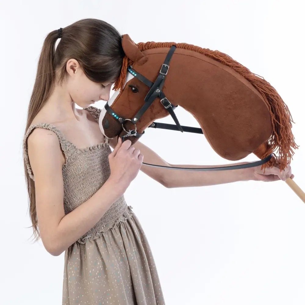 Hobbyhorse with bridle A3 Chestnut JOY Hobbyhorses: affordable