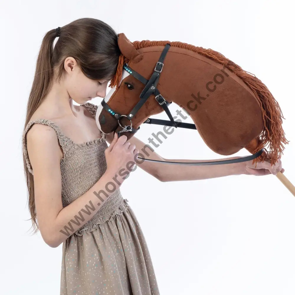 Hobbyhorse with bridle A3 Chestnut JOY Hobbyhorses: affordable