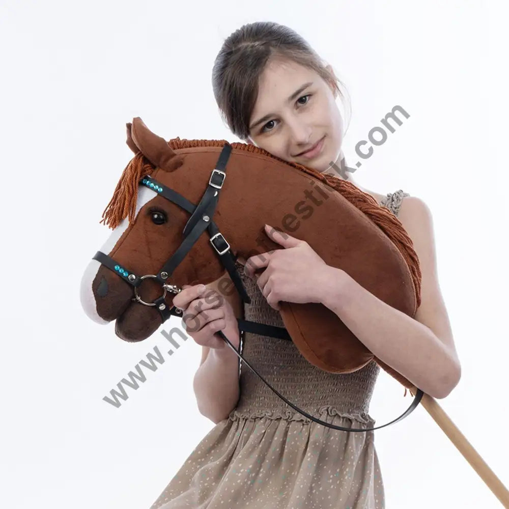 Hobbyhorse with bridle A3 Chestnut JOY Hobbyhorses: affordable