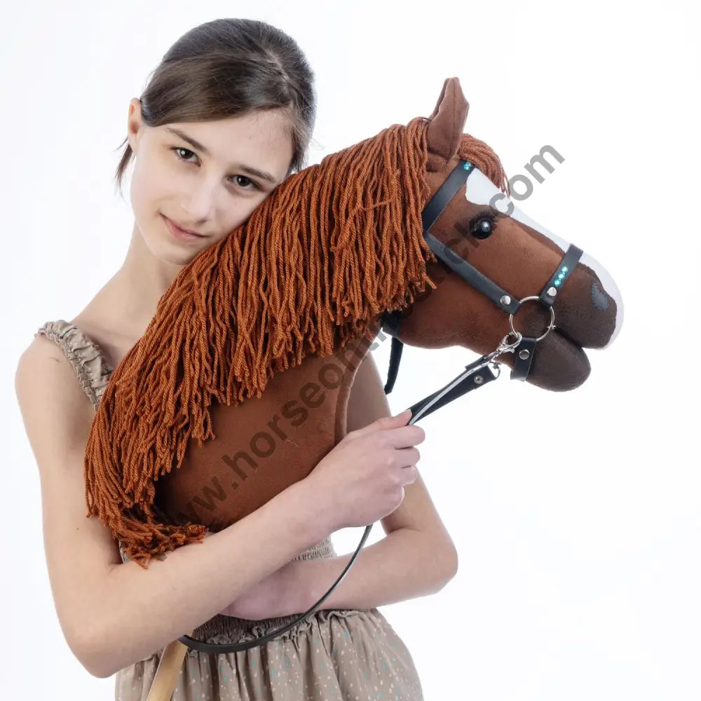 Hobbyhorse with bridle A3 Chestnut JOY Hobbyhorses: affordable