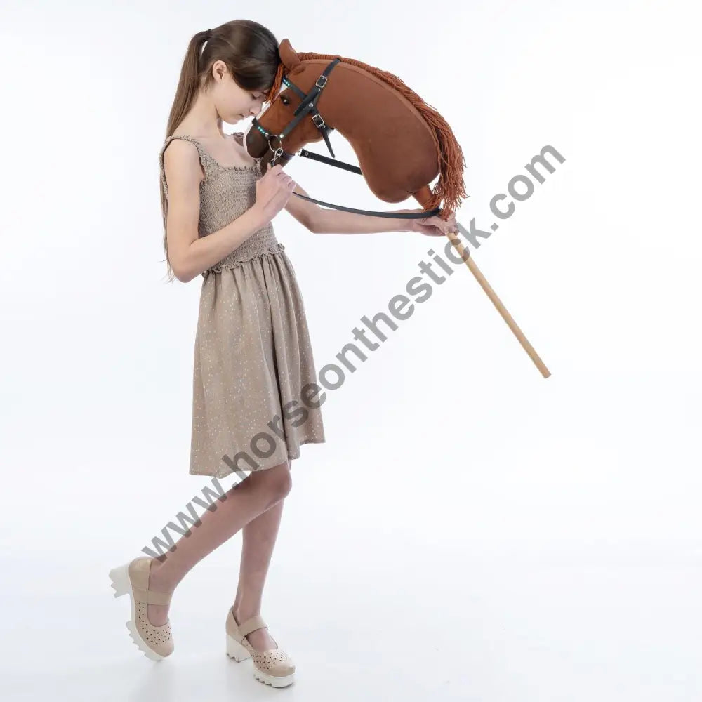 Hobbyhorse with bridle A3 Chestnut JOY Hobbyhorses: affordable