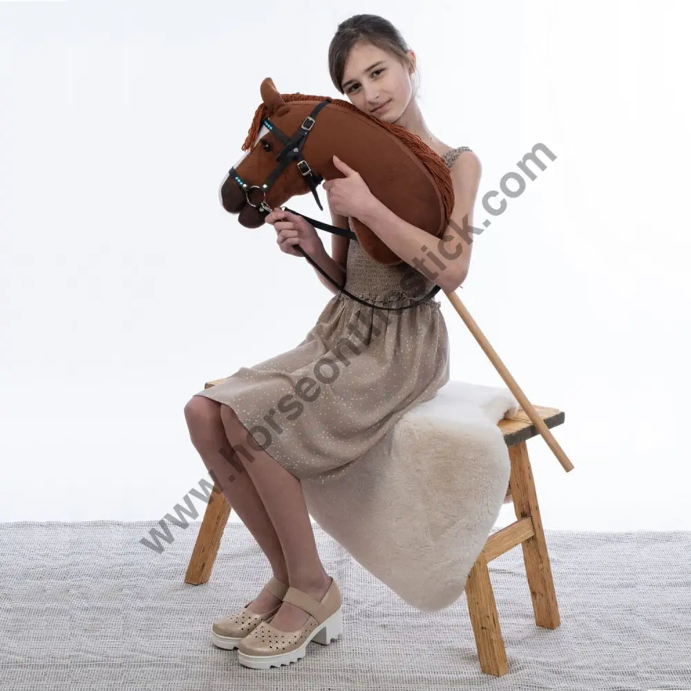 Hobbyhorse with bridle A3 Chestnut JOY Hobbyhorses: affordable