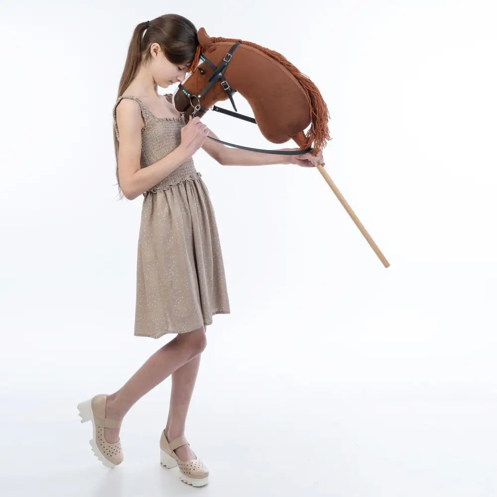 Hobbyhorse with bridle A3 Chestnut JOY Hobbyhorses: affordable