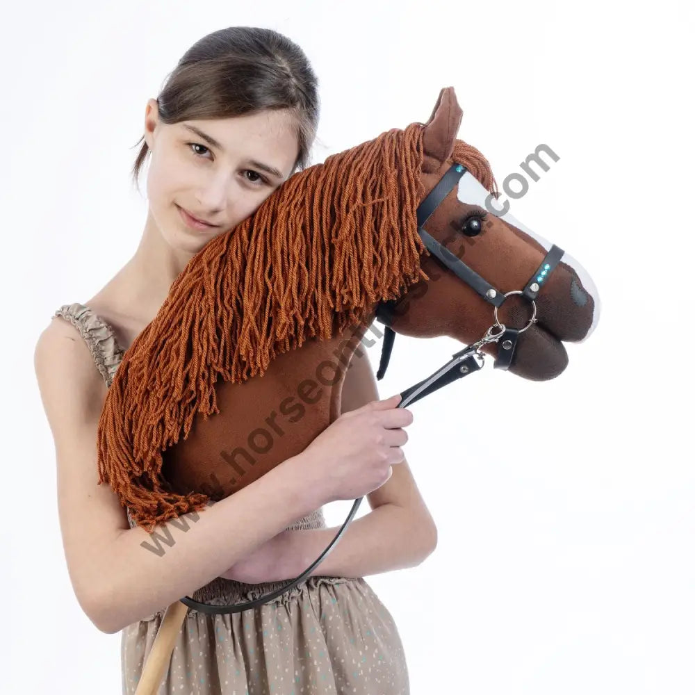 Hobbyhorse with bridle A3 Chestnut JOY Hobbyhorses: affordable