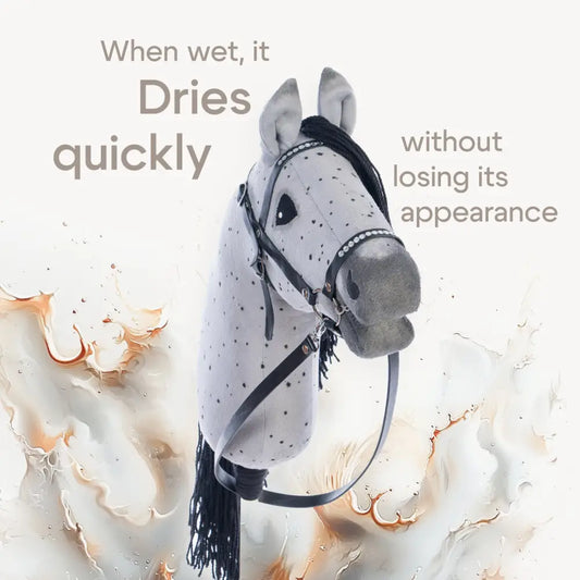 Hobbyhorse with bridle A3 Dapple Greay Fleabitten Hobbyhorses: affordable