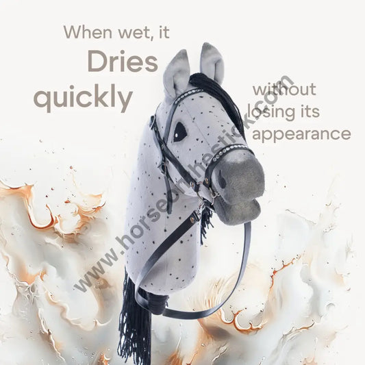 Hobbyhorse with bridle A3 Dapple Greay Fleabitten Hobbyhorses: affordable