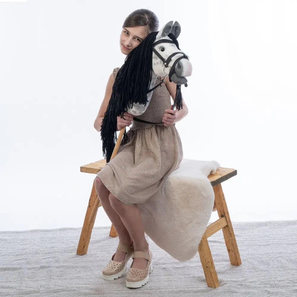 Hobbyhorse with bridle A3 Dapple grey SPRING Hobbyhorses: just landed