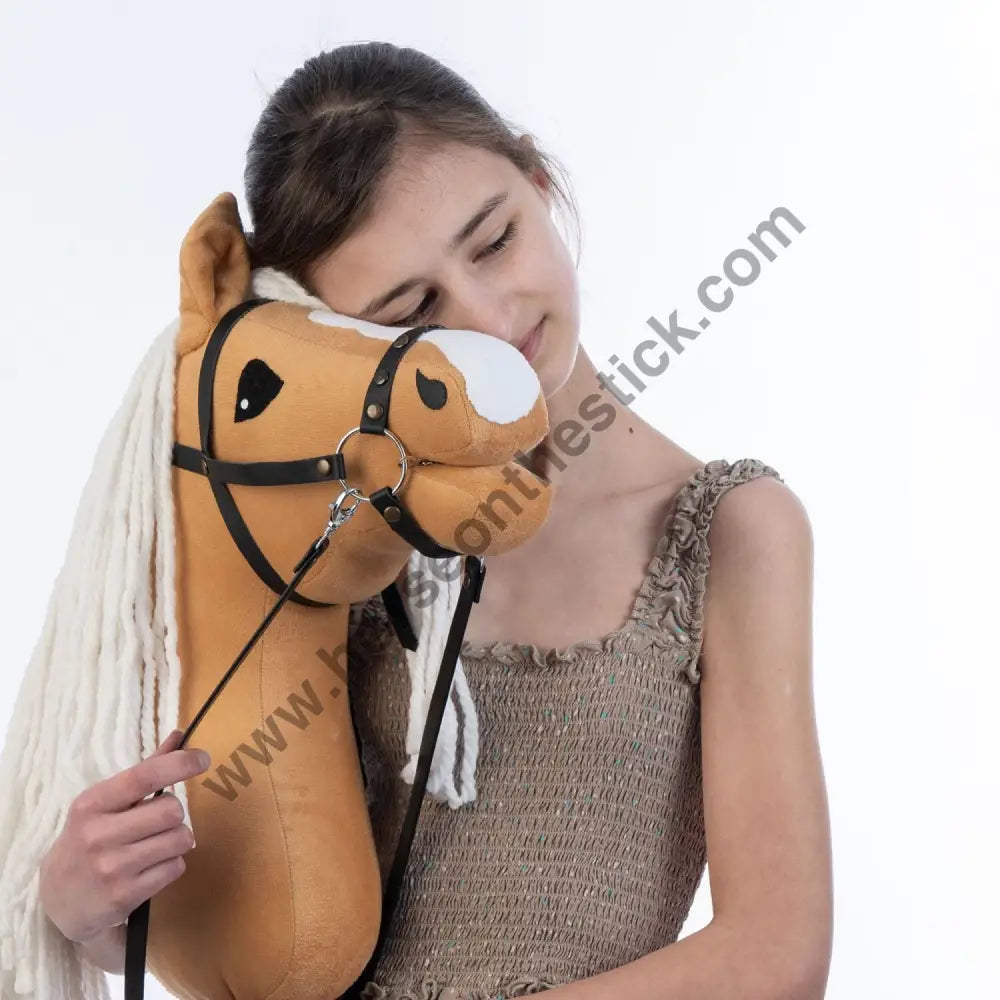 Hobbyhorse with bridle A3 Dun Princess Hobbyhorses: affordable