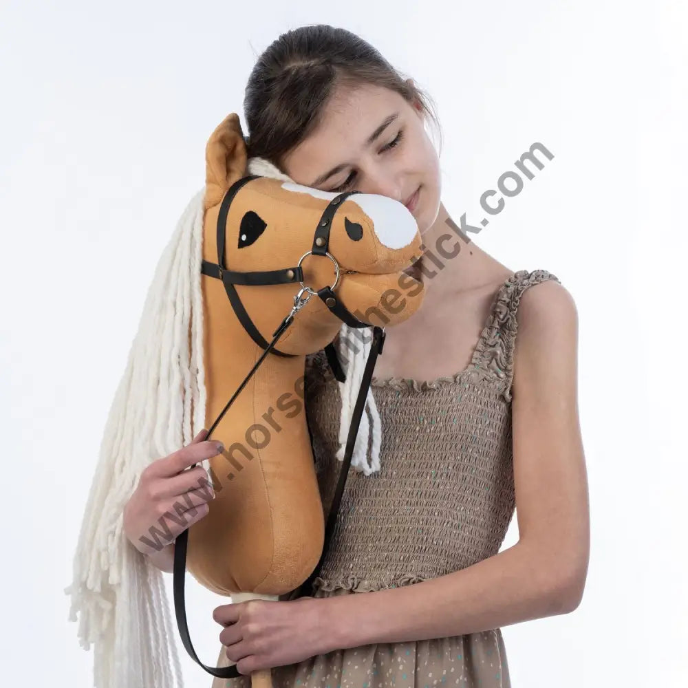 Hobbyhorse with bridle A3 Dun Princess Hobbyhorses: affordable