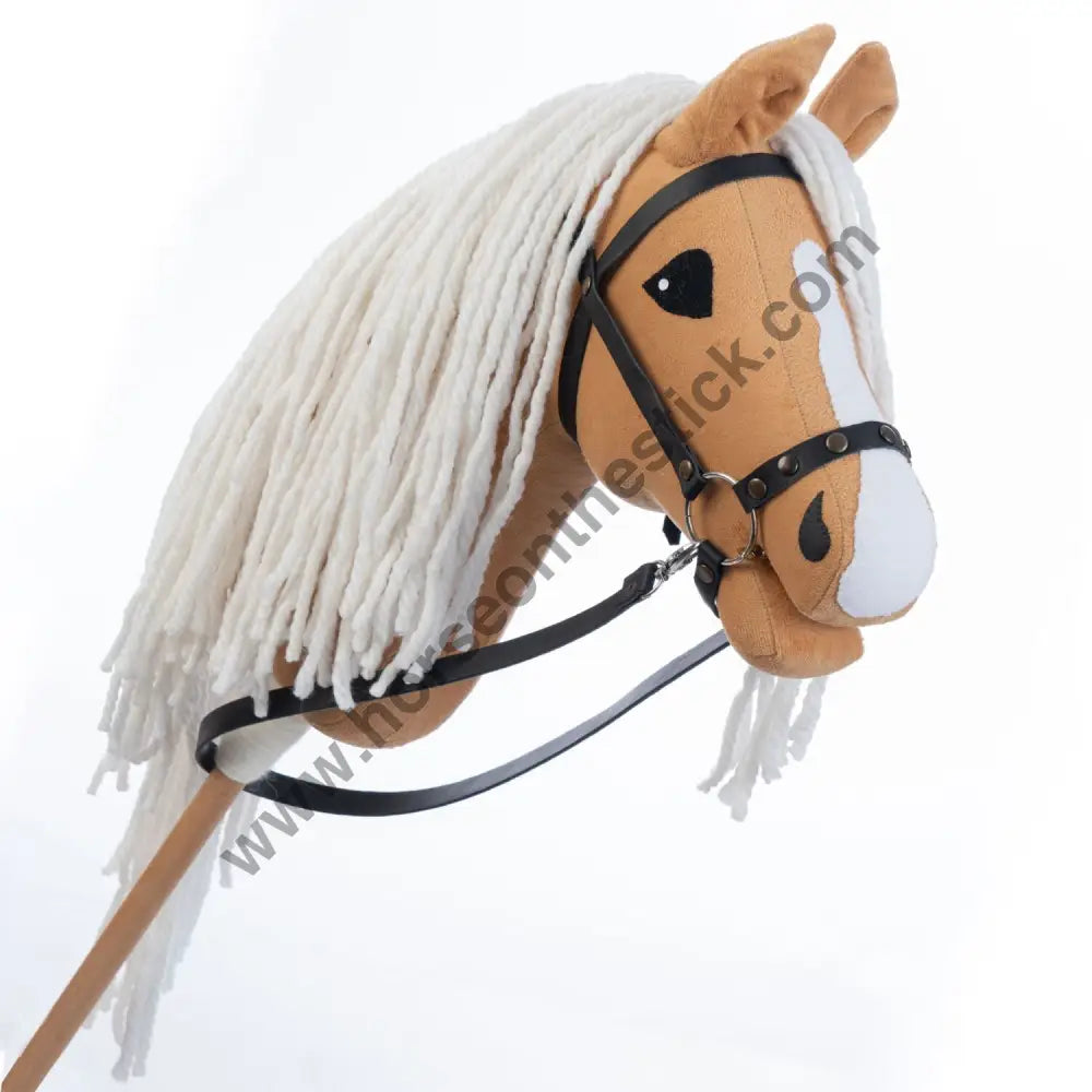 Hobbyhorse with bridle A3 Dun Princess Hobbyhorses: affordable