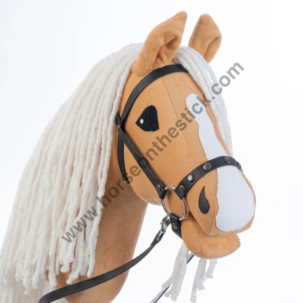 Hobbyhorse with bridle A3 Dun Princess Hobbyhorses: affordable