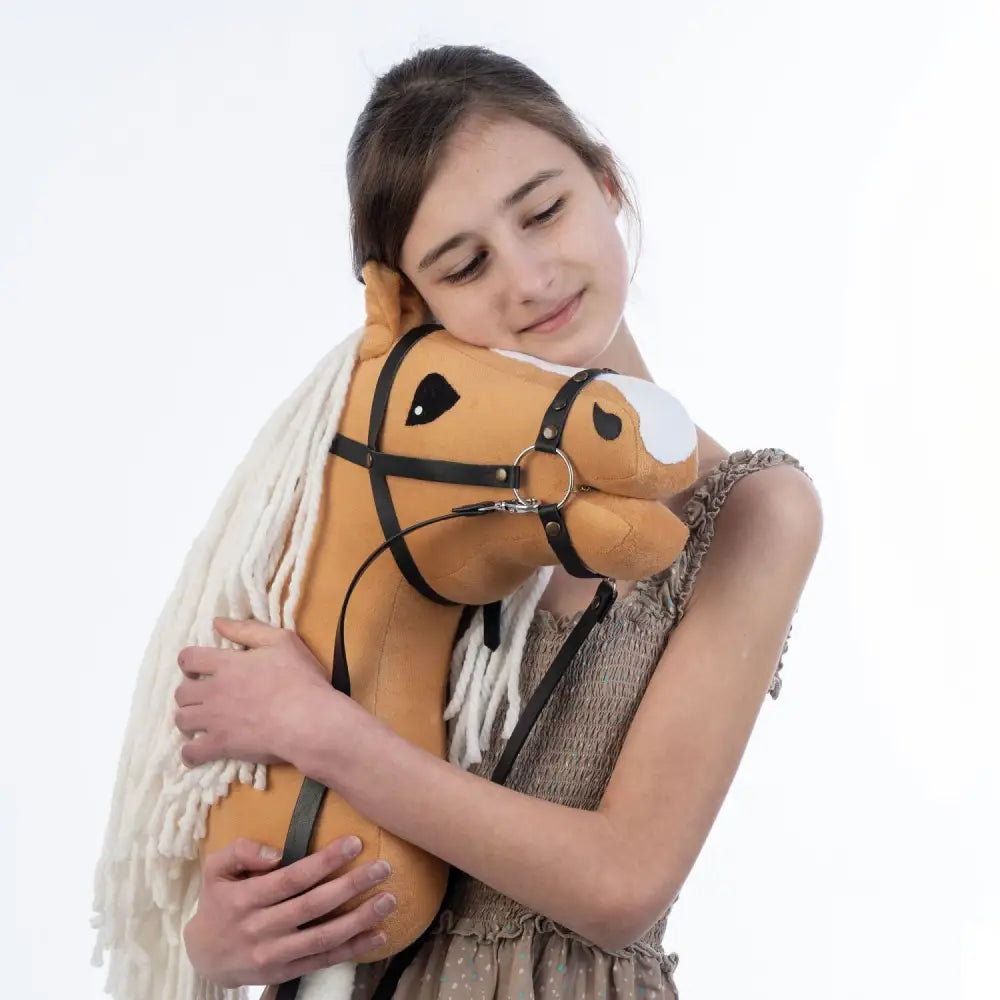 Hobbyhorse with bridle A3 Dun Princess Hobbyhorses: affordable