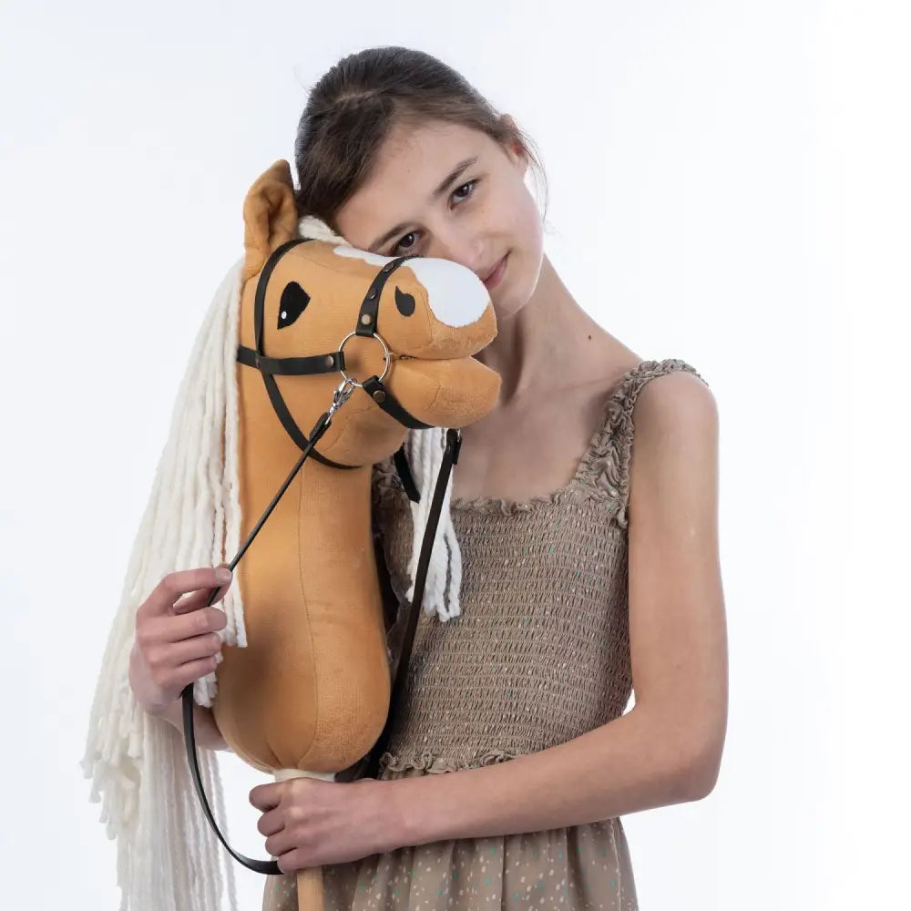 Hobbyhorse with bridle A3 Dun Princess Hobbyhorses: affordable